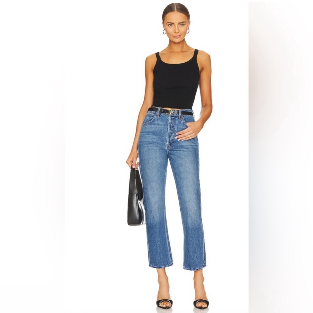 Nwot Mother Snacks! The Tippy Top Sweet Tooth Ankle Blue Denim Jeans